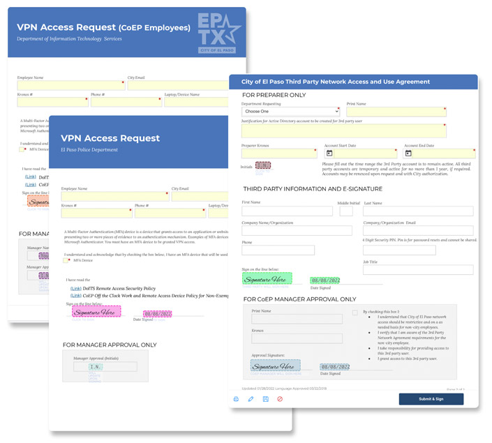 VPN Access Request Forms